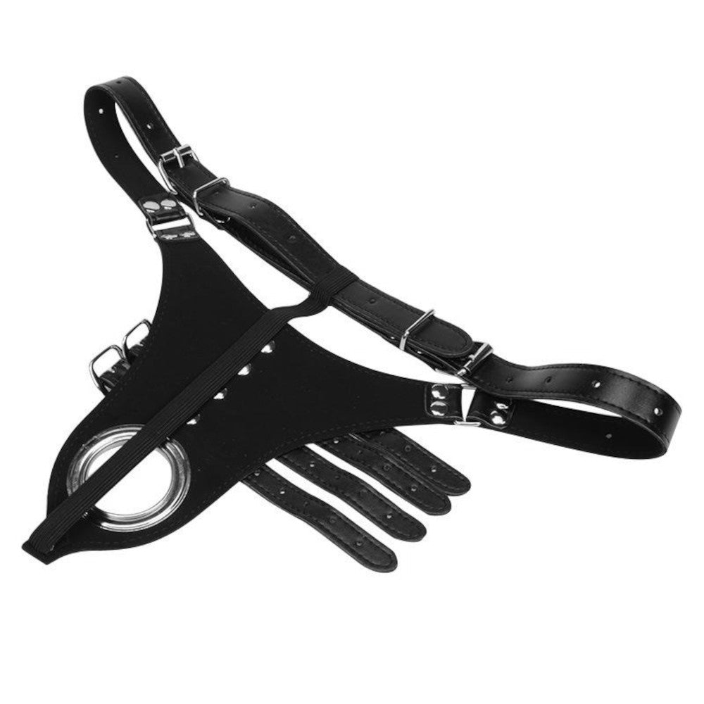 Explore the dynamics of BDSM with our inch-adjustable chastity belt, perfect for both narrow and girthy fits. With stimulating nubs and discreet order, it signals readiness for punishment.