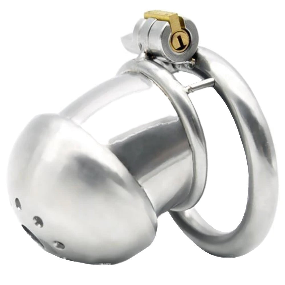 Take control with our stainless steel cock cage. Don't miss the thrill as blood rushes. Each drip and squirt is a tantalizing tease, all encased in a design dripping with elegance.