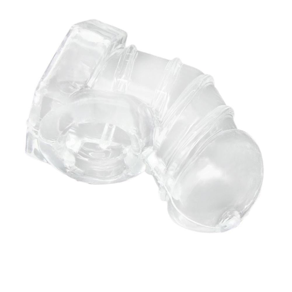 Explore the history of restraint with this penis cage plastic. It curbs erections and keeps morning wood in check, making it easier to explain the results of your unique torture.