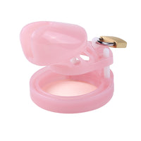 Experience the perfect blend of fun and humiliation with our chastity long pink plastic male cage. This device keeps you shamefully horny and ready for pegged play, enhancing your most intimate moments.