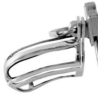Enhance your dating adventures with our stainless chastity 'Adjustable Personal Prison' steel penis cage. Whether you're a virgin or exploring electrosex, it's a baby step that ensures the fun is never ended!