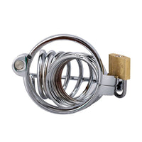 Embrace the stages of being with the Spiral of Despair cock cage negative. This stainless device offers a lockless design for ultimate humiliation and a negative freedom that redefines control.