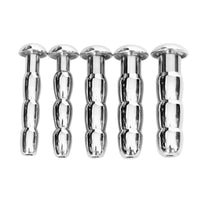 This stainless steel chastity cage has a ribbed texture that delivers much pleasure mixed with pain, perfect for short male play. Its hollow design offers continuous testicle fluid flow, ideal for smaller sizes.