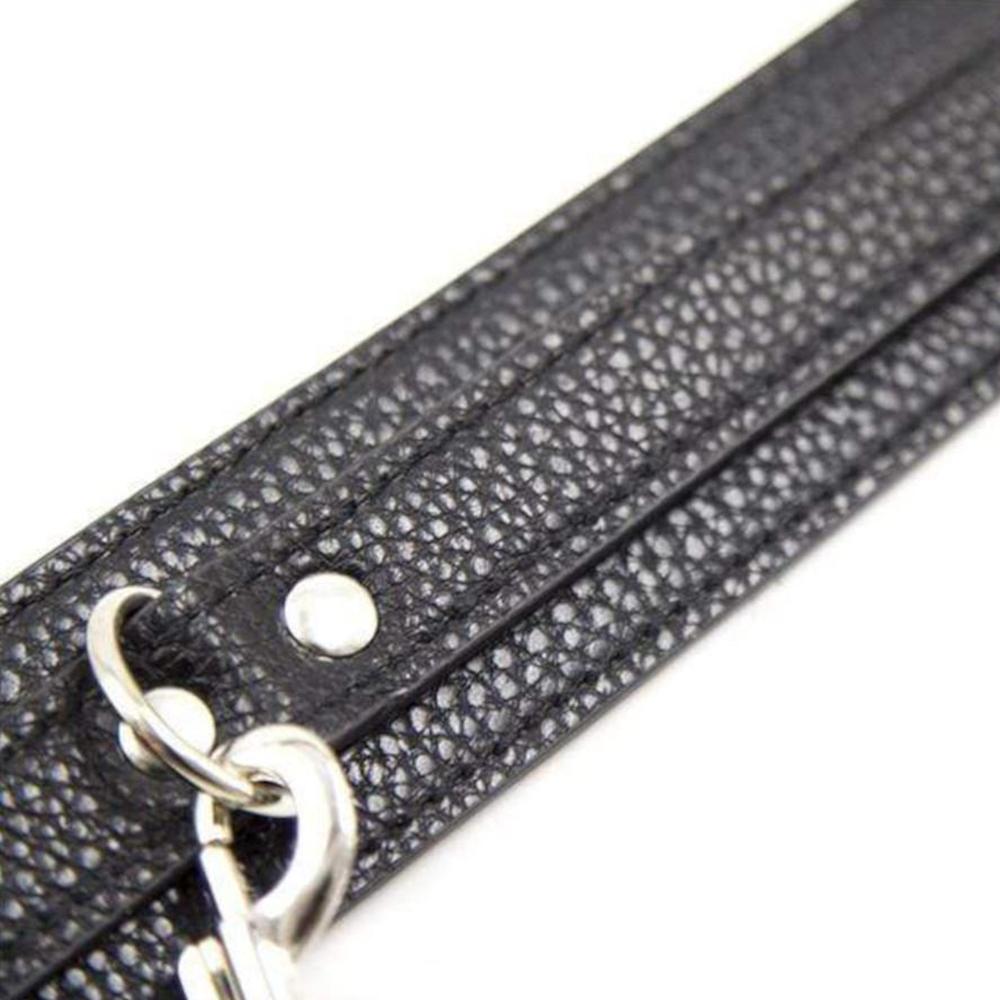 Experience the quality of our Blackout BDSM Collar with Leash. This product works perfectly for your femdom penis play. Made from high-quality materials to prevent negative dick discomfort, ensuring comfort and durability.