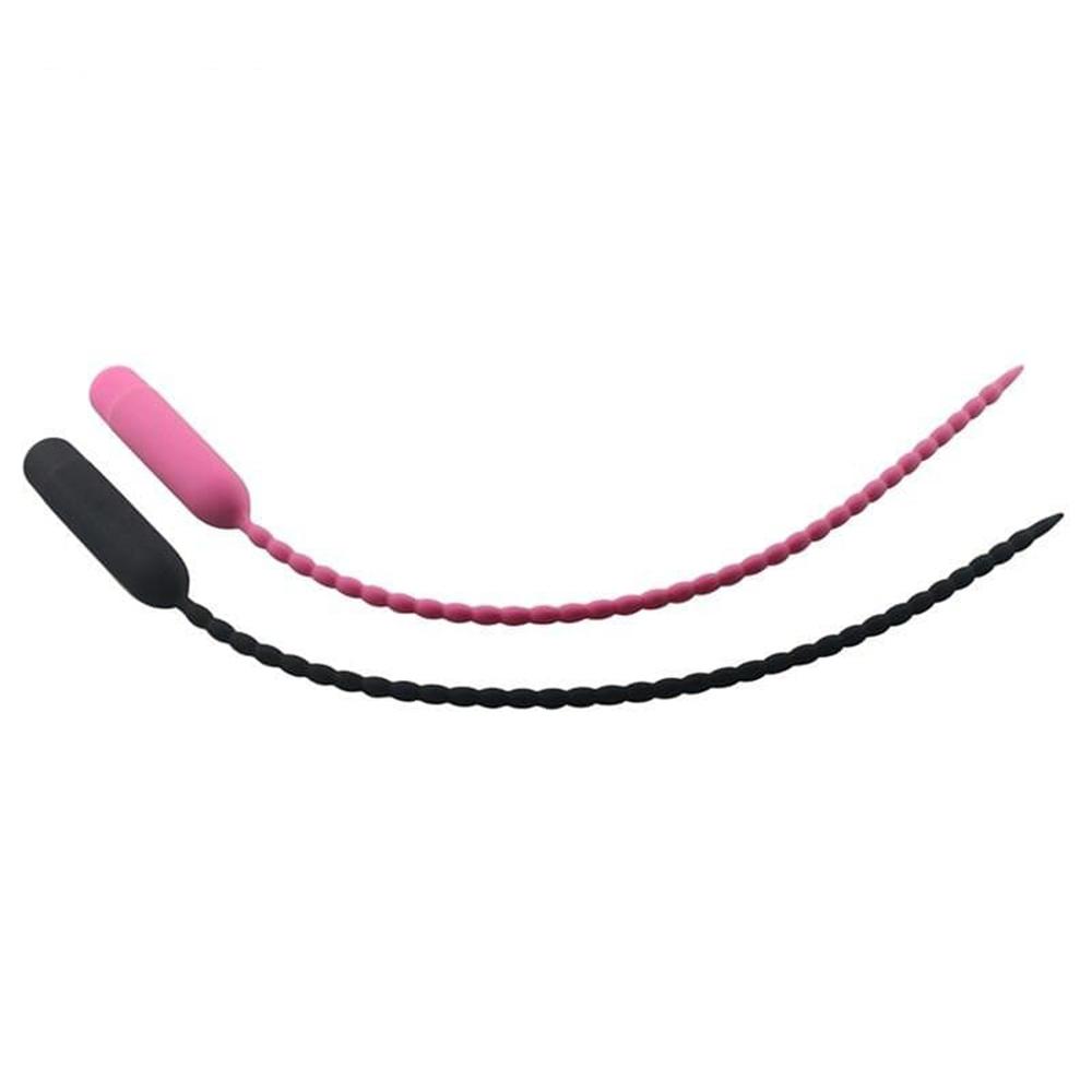 Discover unparalleled pleasure: this vibrating, attachable urethral sound combines a beaded design with deep 14-inch reach, perfect for urethra male exploration. Plugged and ready, it's your ideal vibrating dildo alternative.
