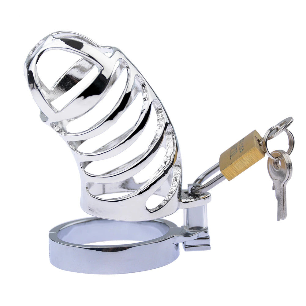 The huge stainless offers xtreme control like basilisk heels. Its open design ensures hygiene ease at any store, while metal offers secure allure akin to a hidden stripper.