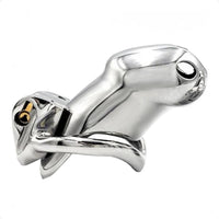 Experience the cold sensation of control with our stainless steel cock. Designed to prevent itching and discomfort, its brutal yet elegant design is the glory of restraint no wooden parts, just sleek steel.