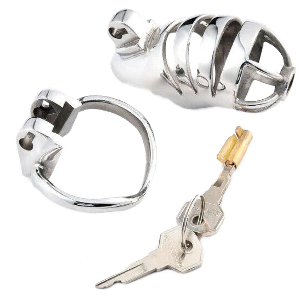 Elevate your BDSM game with this long! Wide curved rails ensure straight support and secure your desires. A vice-like grip and urethral tube maximize comfort and control.