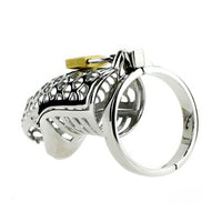 This stainless steel penis cage is a formidable jail for your desires. With a surgical precision fit and rubber options, it's perfect for Hera -like control and discreet adventures.