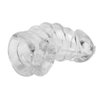 Unlock your desires with this Soft Serve Plastic Cage. Its three color options and hypoallergenic design ensure comfortable confinement, even over a distance, forever enhancing intimacy.