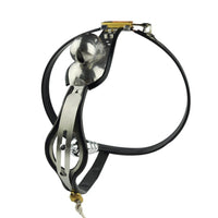 Experience the thrill of surrender with our Locking Anal Metal Chastity Belt. This cock cage metal device is perfect for chastity belt men seeking to be teased, pegged, and kept horny all night. When unlocked, expect explosive cum and heightened pleasure.