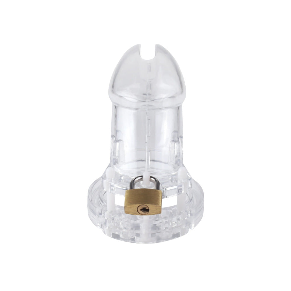 Experience the ultimate power exchange with our 'Look But Don't Touch' transparent chastity cage. Perfect for subs and doms seeking to tame macho desires, it keeps even the most virile virgin. Embrace control and elevate intimacy today.