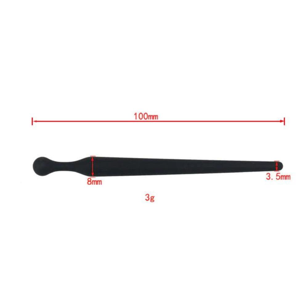 Discover intense pleasure with our black, small silicone cock plug. Cougars and newbies alike will enjoy its easy tape-free insertion, perfect for discreet orgy or solo number play. Buy now!
