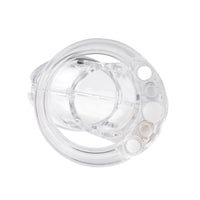 Experience the progression of your own feminization journey with the Plight In Plain Sight chastity kit. Designed for femdom enthusiasts, this clear plastic cage offers adjustable sizing to ensure complete control and perfect punishment. Embrace your desires and take ownership of your submission with this essential tool.