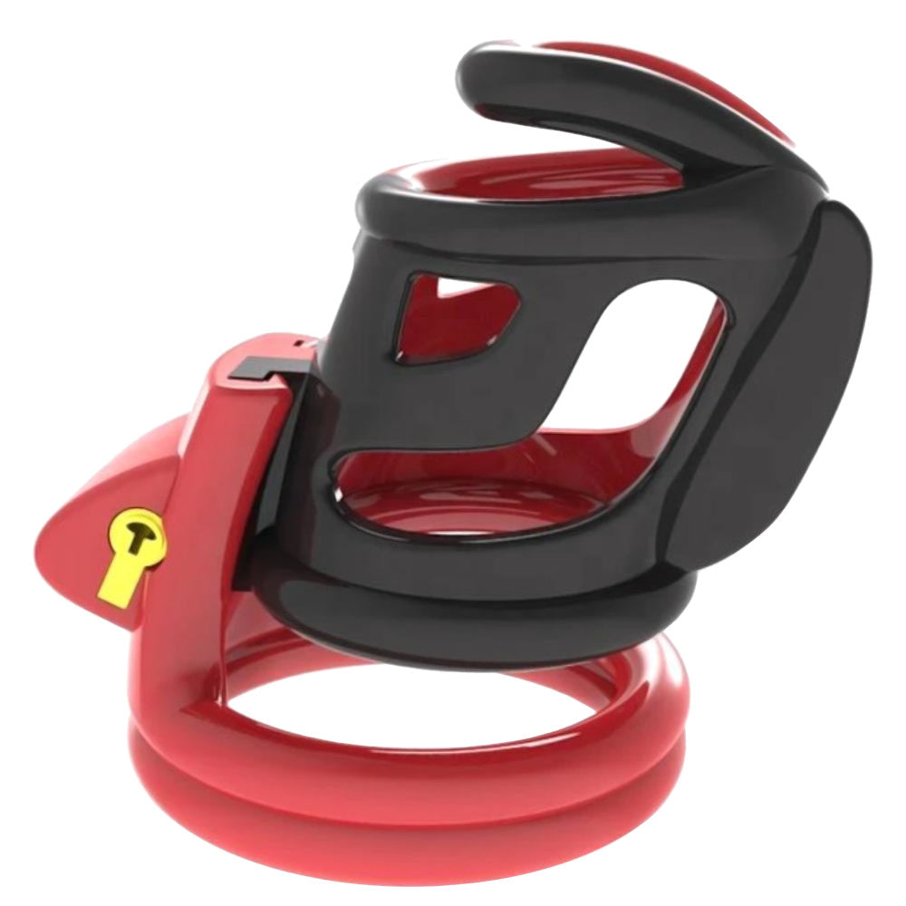 Embrace your first lock-up with our sissy cage. Designed for maximum comfort, it prevents pinching and allows easy sliding. Open design makes hygiene possible during showers, while maintaining discreet outward appearance.