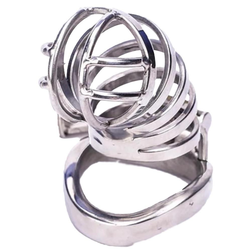 Unleash extreme detainment with a dual-fancy stainless steel cage for long-term wear and electroshock play. Ended discomfort, secure in lockdown, perfect for sissy play.
