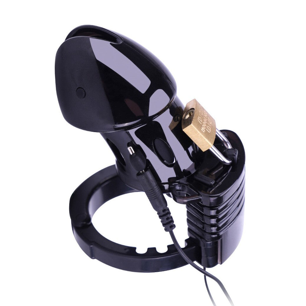 Harness the power of psychological play and humiliation with this plastic penis cage. Perfect for sph roleplay, it offers a shocking twist to BDSM, elevating submissive dynamics.