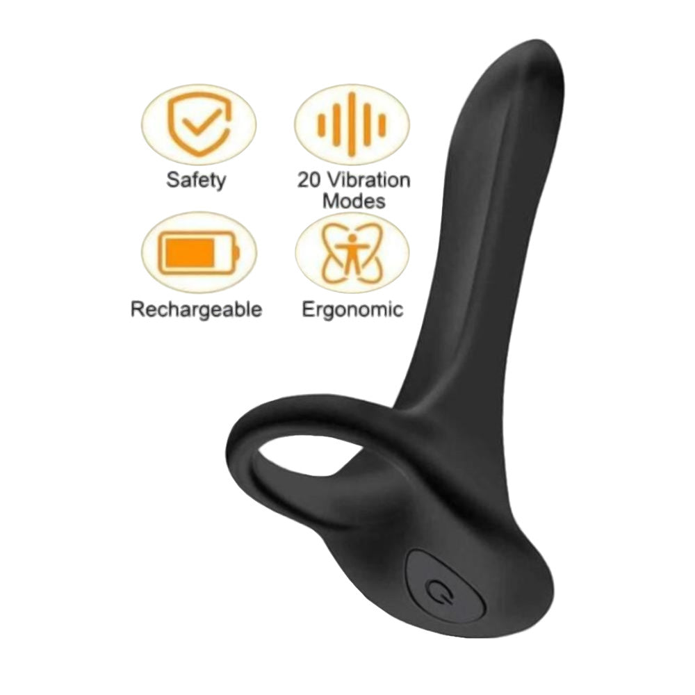 Unlock new levels of pleasure with our Long Lasting Vibration Cock Ring. Say goodbye to negative dick experiences and embrace the power of femdom penis play. It's possible to decide your stamina, flying high with intense sensations. Do a great job every time!