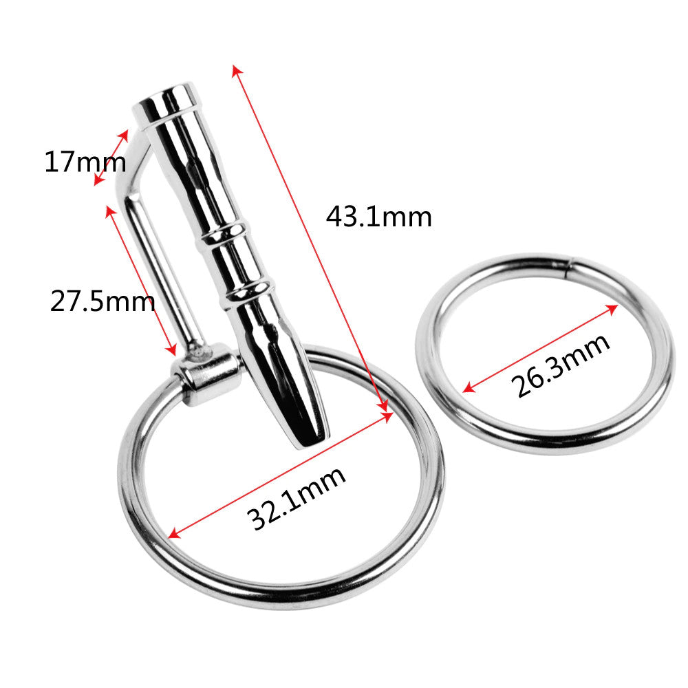 Experience the nautilus of pleasure with our steel chastity cage the Come In Steel Urethral Plug. Crafted from stainless steel for easy cleaning and effortless removal, it elevates your experience to make you hard as steel.