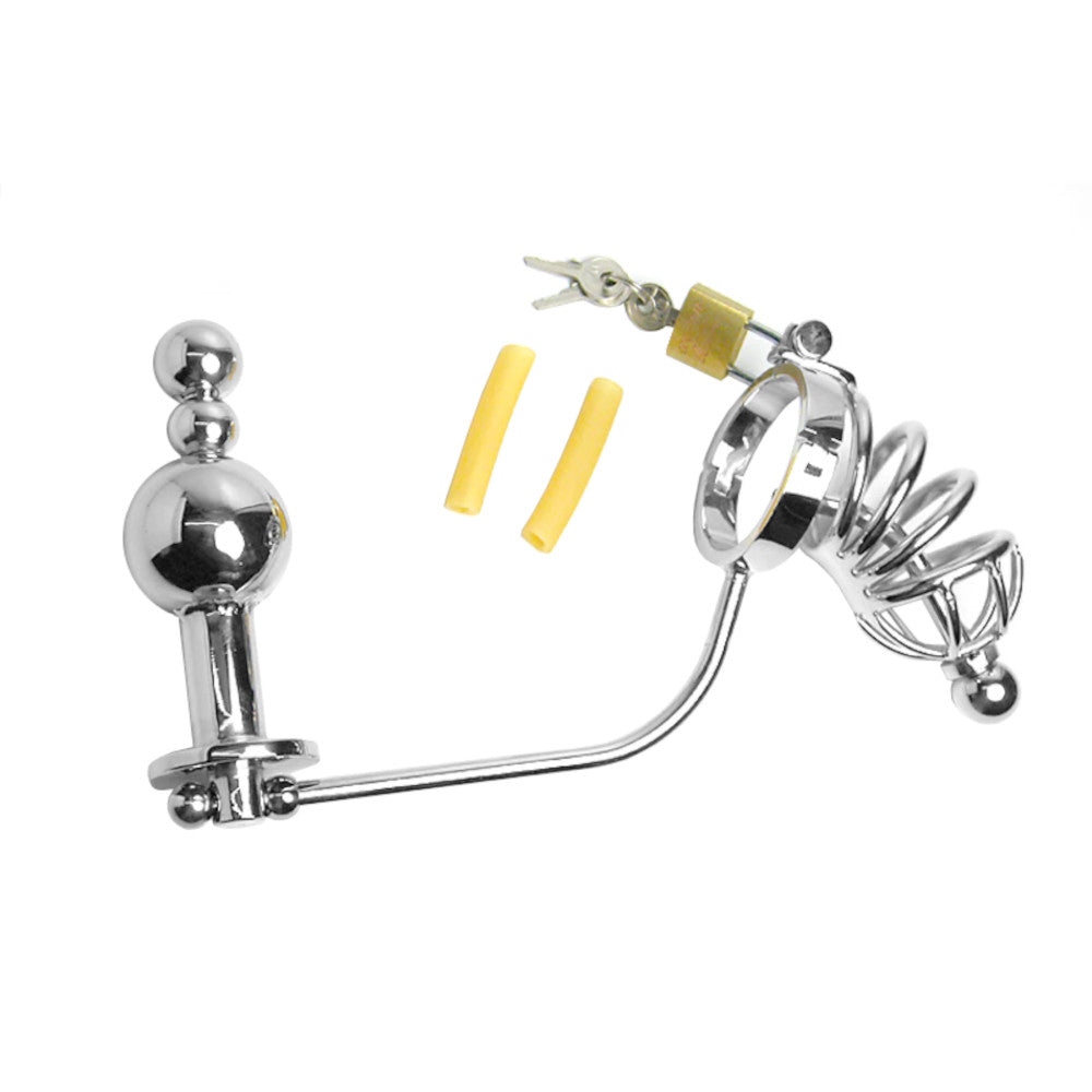 Lockless and sleek, the Throw Away The Key cage captivates like a rattlesnake's coil. This mancage offers control and psychological stimulation, redefining boundaries in BDSM play.