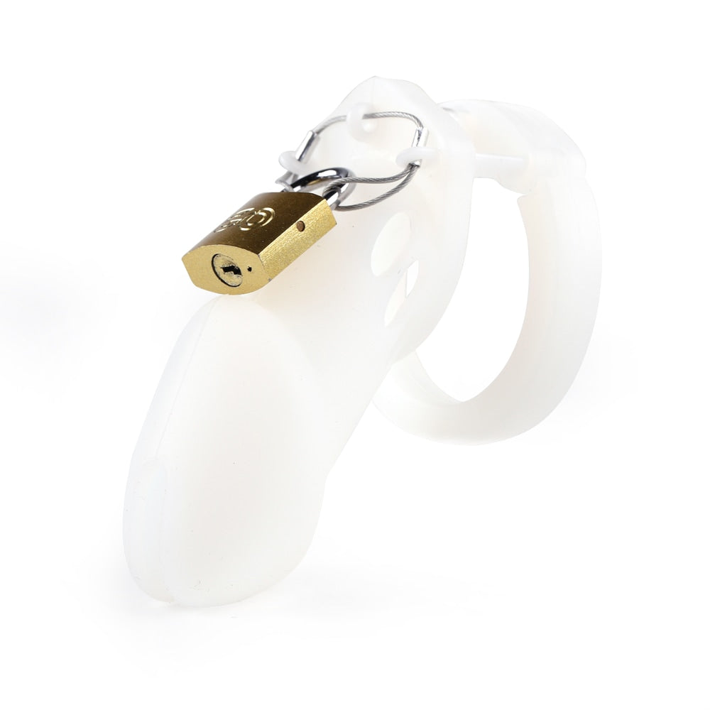 This hypoallergenic silicone cage fits comfortably for extended use, discreetly securing your role even during work hours. Transition stages smoothly, letting colleagues remain unaware, with the xxs option for a perfect fit.