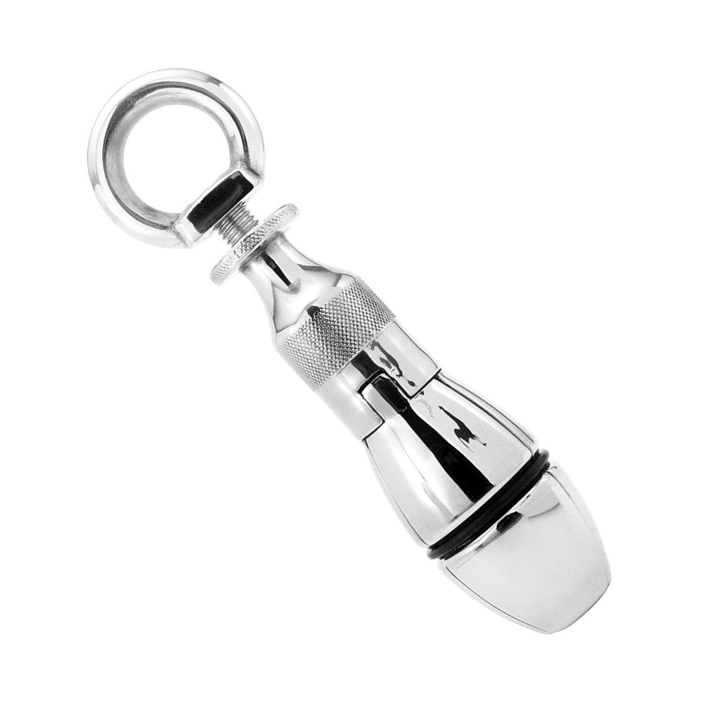 Why settle for boring when you can add a little edge? Our locking butt plug with expanding blades draws you into excitement. Throw in a penis plug penis cage and steel male for a wild ride!