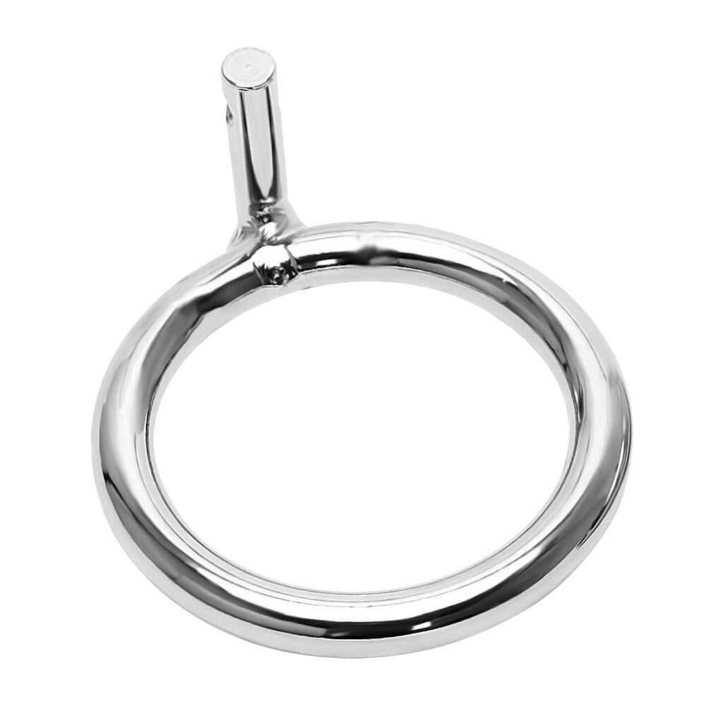 Prevent skin irritation with our metal chastity cage. Choose from 1.57", 1.77", or 1.97" rings to prevent slipping, a leading cause of chafing or chaffing. Secure, comfy, and discreet!