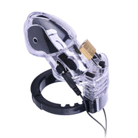 Upgrade your BDSM experience with our product: an electrifying e-stim chastity lock kit crafted from surgical-grade materials for ultimate comfort. Experience the thrill of a shock with improved design and connectivity.