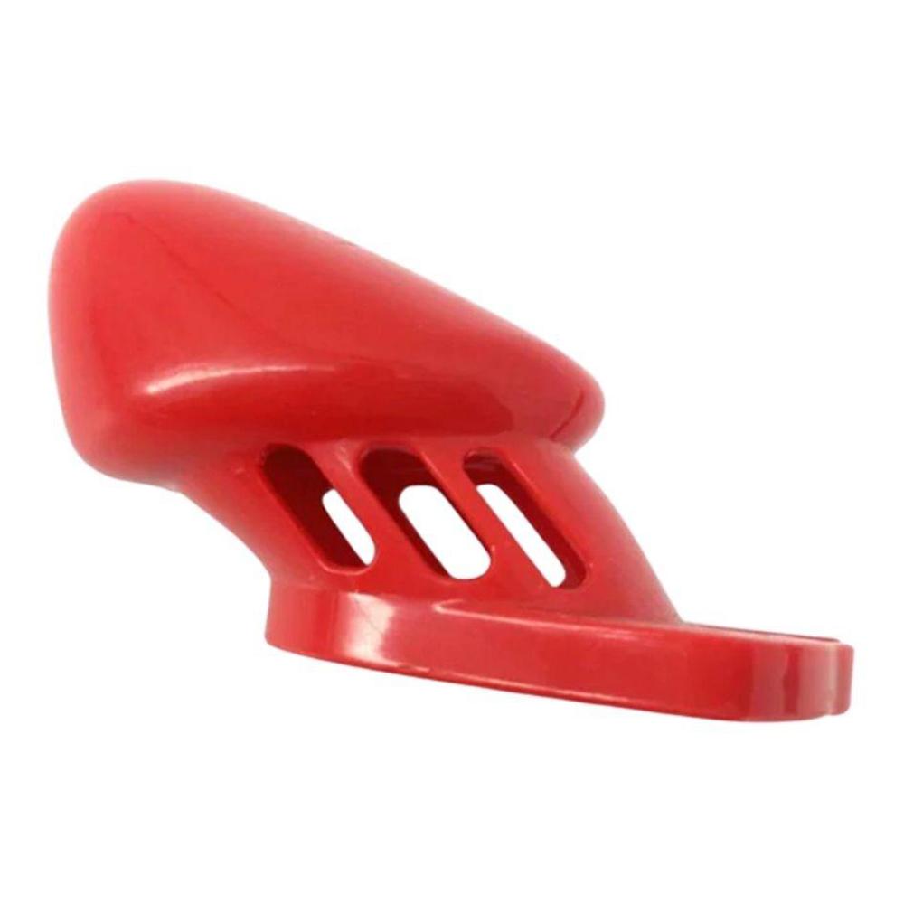 Experience thrilling control during your intimate sessions with our red plastic cage. Carefully designed for comfort and stable wear, it prevents losing control during any action.