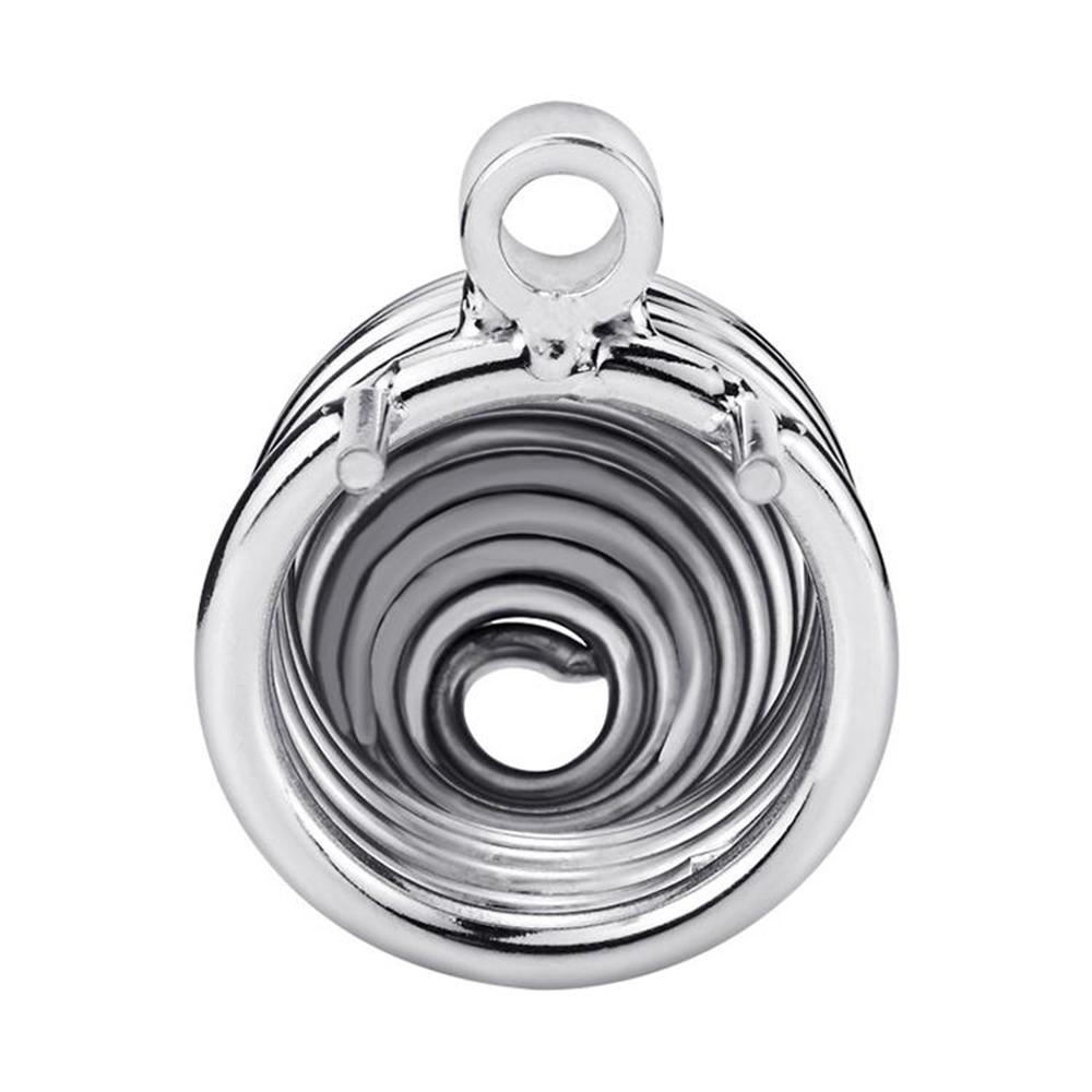 Unlock the power of fantasies with this stainless steel cage. Perfect for keyholders craving control, it helps keep your partner a 'virgin' forever, merging fantasy with reality.