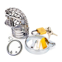 Mini perfect for a BDSM party or group demo, the basilisk design intrigues with xtreme temperature play. Secure and discreet for thrilling public wear.