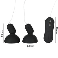 Embrace versatile pleasure with these micro-sized enclosed pumpers, featuring inverted silicone cups. With 16 intensities, they offer hands-free, discreet fun, perfect for any scenario.