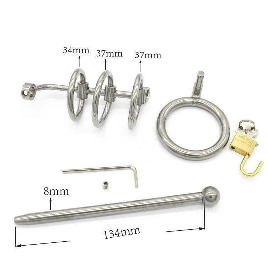 Elevate your BDSM journey with our Extreme Urethral device, featuring a surgical-grade chrome finish for unmatched quality. Wrapped in soft nylon for comfort, this fancy device ensures ultimate submission and transforms your experience.