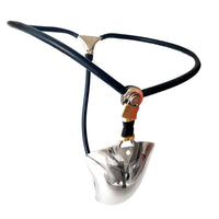 Discover minimalist pleasure with our lightweight, chastity stainless steel belt featuring an anal dick plug. The blackout design adds sleek charm, while the glass-smooth finish feels exquisite. Wooden accents enhance its elegance.