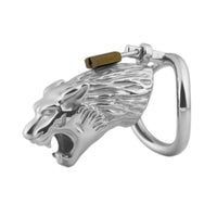 Channel your inner beast and explore the truth of submission with this pretty yet fierce lion-themed steel cage. Progress from thoughts of control to true liberation.