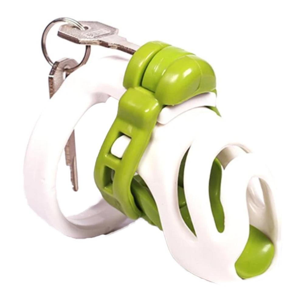 Embrace control and comfort with our 'Safe and Secure' honeycomb-design chastity cage. Crafted from black bio-sourced resin, it snugly encases your body cock ideal for femboy dick restraint. Comes with a key and multiple ring holders for a secure, personalized fit.
