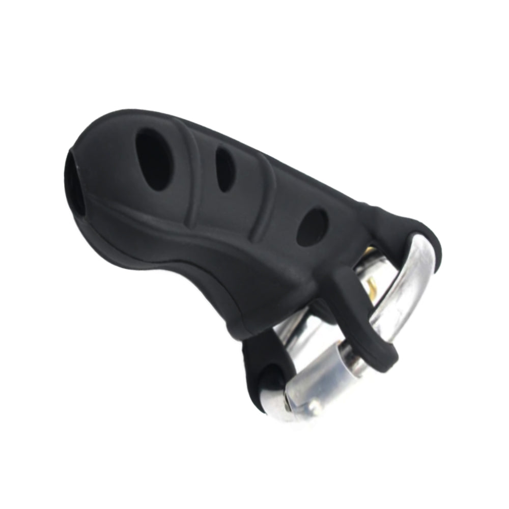 This silicone offers full coverage and extra security, eliminating gaps for ultimate control. The adjustable ring ensures a perfect fit, while vent holes enhance comfort, making it discreet under clothing. Ideal for beginners and seasoned users seeking a satisfying experience in BDSM dynamics or public discretion, it guarantees secure and comfortable wear.