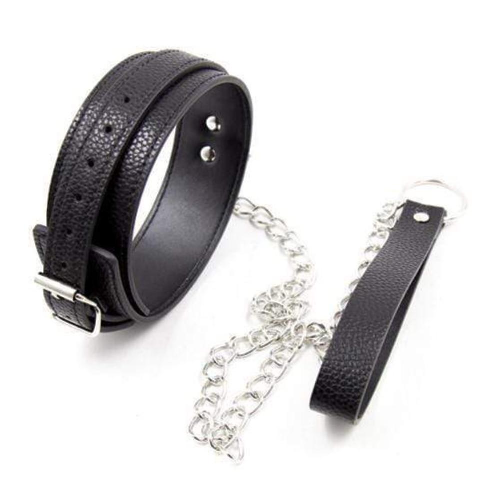 Mistress, keep your slave under your watchful eye with this Black Petplay BDSM Collar with Leash. Perfect for holders desiring perma control, pair it with a huge chastity device to lock up your slave's stainless cock and ensure obedience.