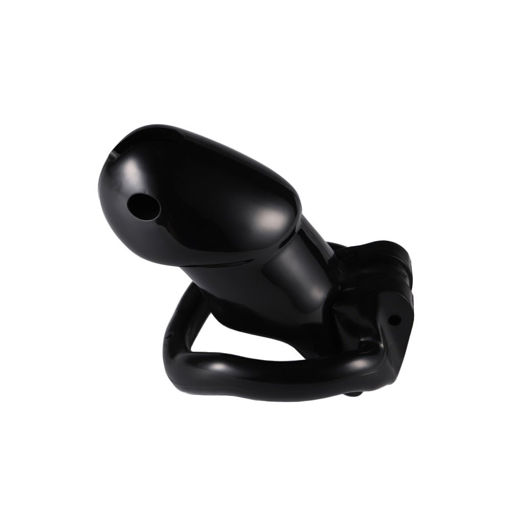 Dive into feminization with our pink resin cage, perfect for sissies and male subs. Its secure fit and surgical precision offer a fancy alternative to stainless steel, enhancing your sissygasm cock desires.