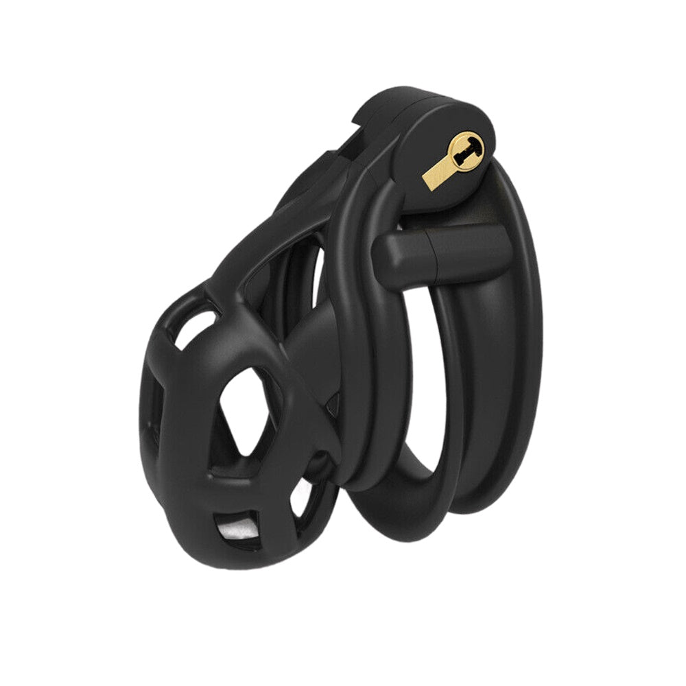 Experience ultimate control with the Dark Cobra cage. This sleek device tames your partner's cobra with the strength of chainmail. Perfect for the adventurous trainer, it's as epic as wielding a gatling gun while feeling light as a baby.
