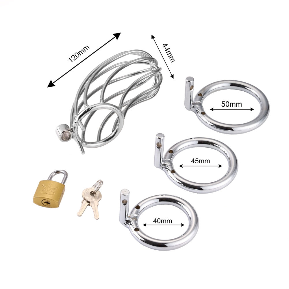 Start your journey to full self-control with our steel chastity cage. Schedule your extended lockdown and embrace prolonged pleasure, preventing over-indulgence.