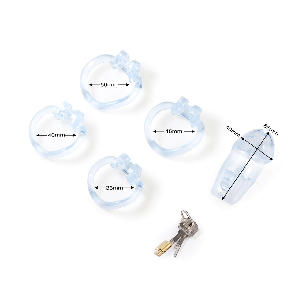 Experience distraction-free days with our durable resin cock cage. Comfortably worn even during showering without the need for removal. Enjoy security minus the hassle, keeping you focused when it matters most.