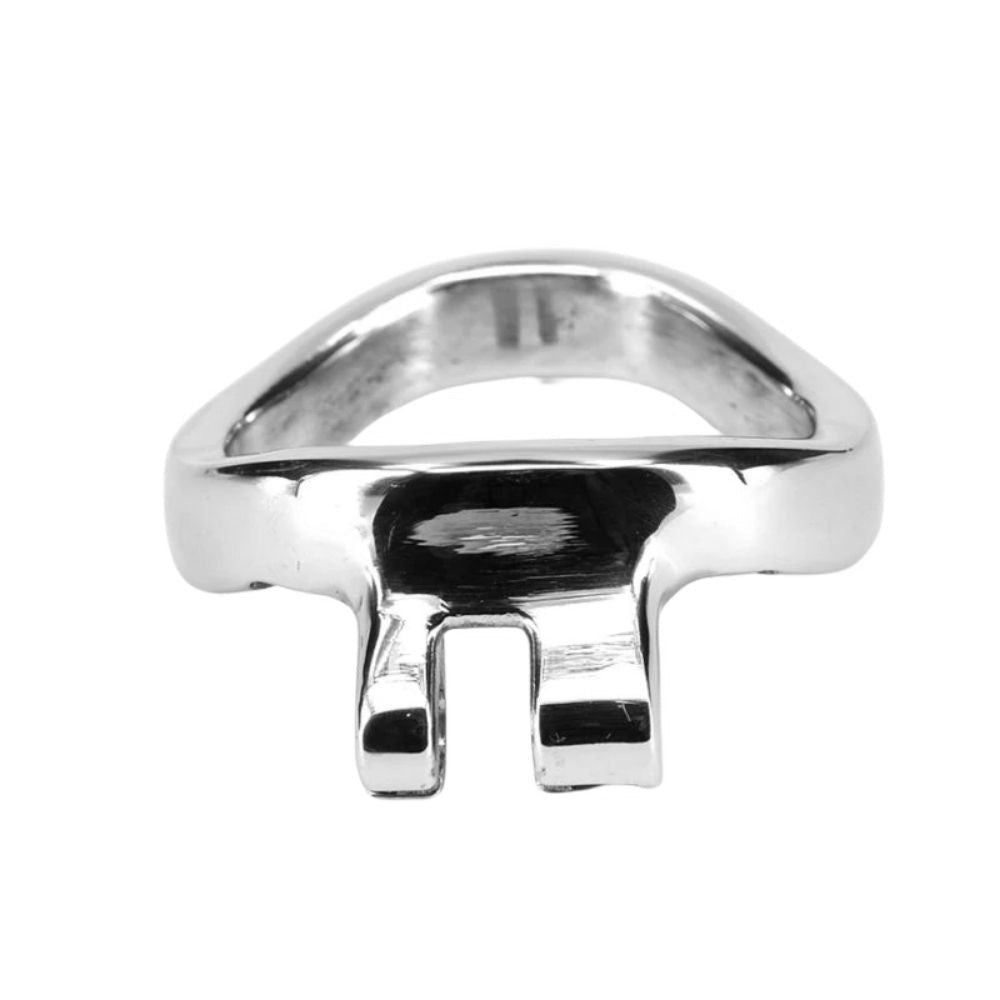 Unlock unparalleled submission with our curved flat chastity cage. Featuring cock rings in extra sizes and a triple-secure design, it acts as a punisher, catering to diverse restraint needs.