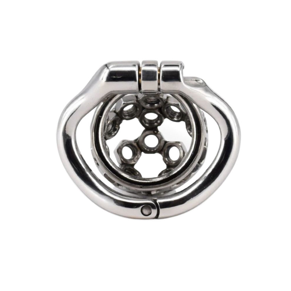 Discover intense sensations with our metal cock. Its opening design keeps you exposed yet securely tucked, delivering the tiniest tease and delightful torture for your dick. The perfect addition to your stocking collection.