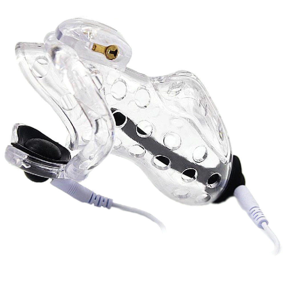 Experience ultimate control with our plastic featuring electroshock functions. This shocker offers extremely thrilling sensations, choosing from gentle pulses to shocking stimulation. The included urethral sound cock enhances your electroshock play.
