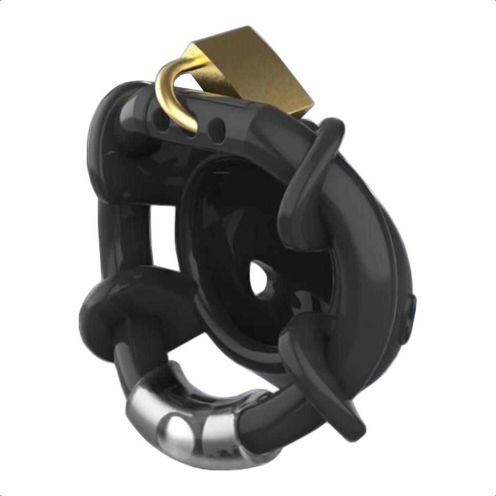 Secure your big, sissy dick quickly with this brutally surprising cage. Its breathable, rotten-resistant design locks your desires tight, causing a thrilling shift in submission dynamics.