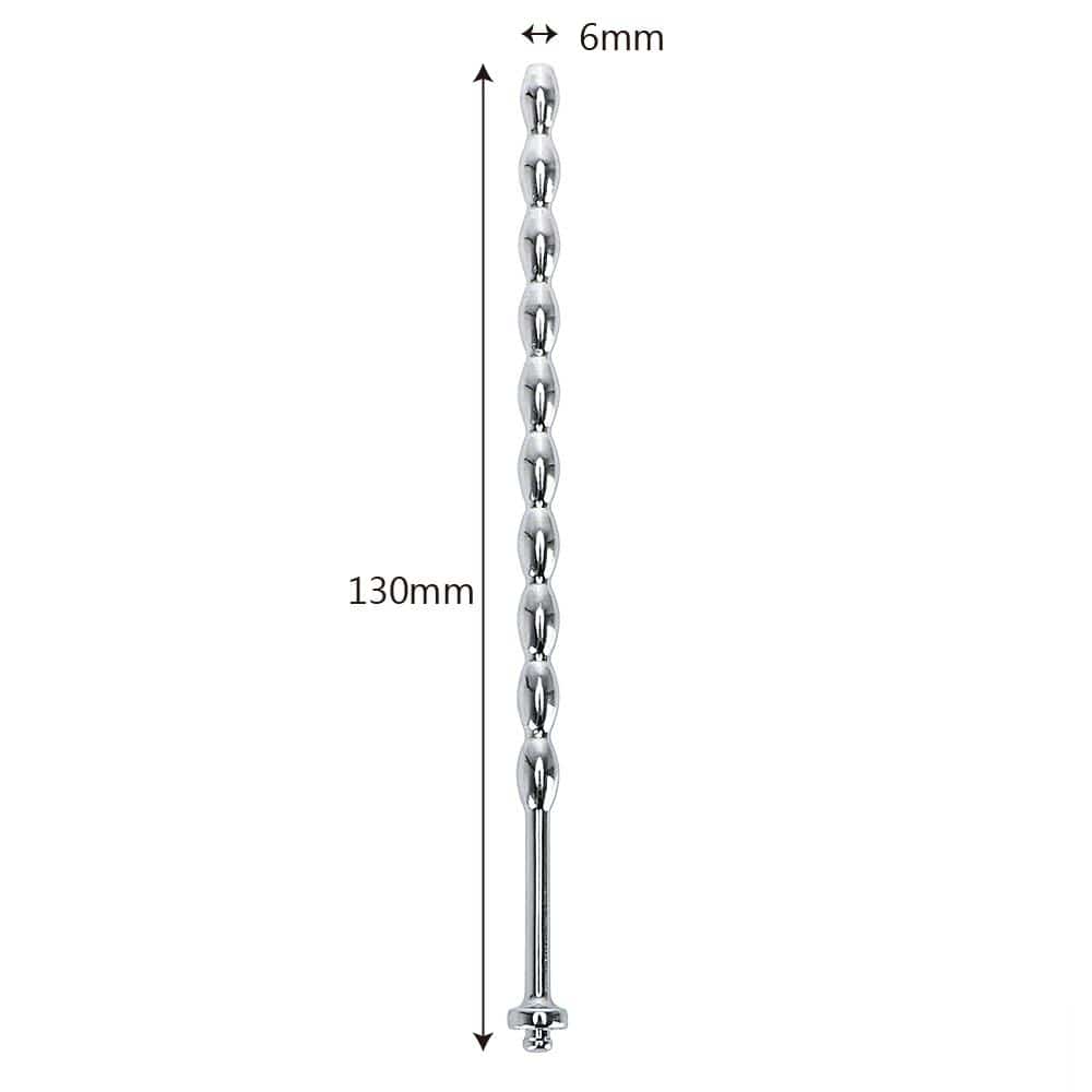 Enhance your intimate moments with this luxurious stainless steel penis plug! Designed for teasing and pegged adventures, its beaded form keeps you close yet tantalized, leading to intense cuming.