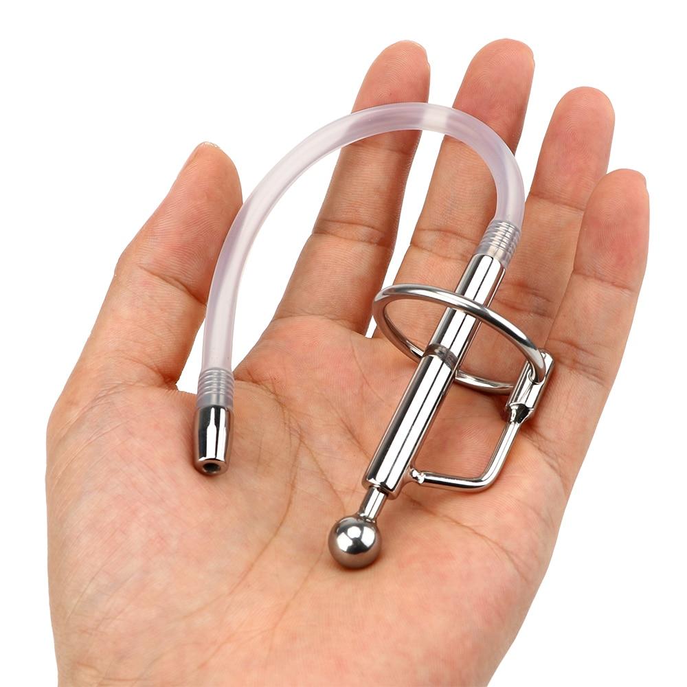 Discover comfort and control with our penis plug penis, designed for the smallest anatomy. This flexible catheter ensures a snug fit, accommodating size shifts while testical support adds security. Perfect for urethra chastity play.