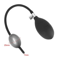 Take your playtime into overdrive with this inflatable sounding device! Pairs perfectly with a flat chastity lock kit for those who think unlocking arousal should come after chores!