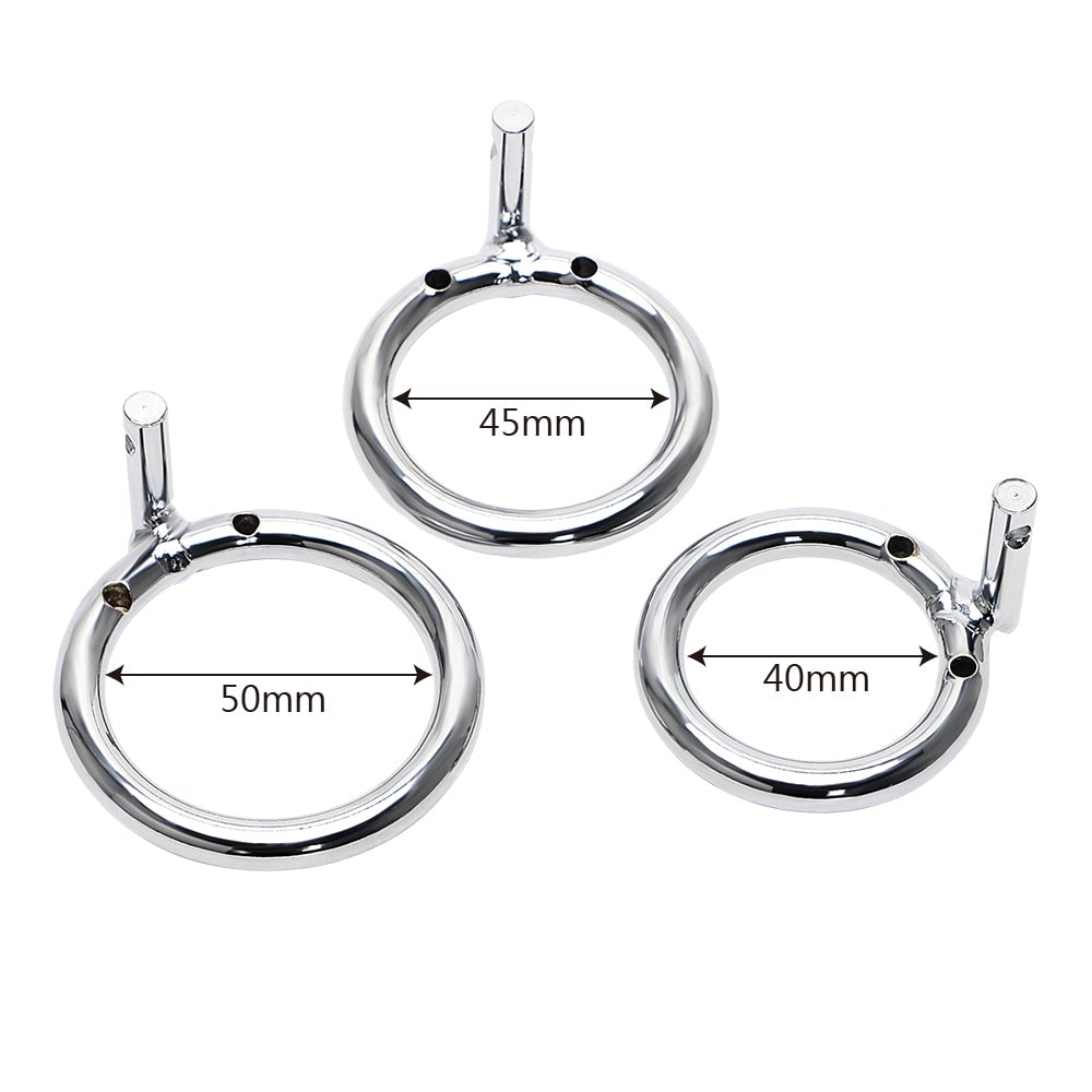 Unlock the power of control with this chastity belt for men. Experience the perfect triple-ring fit with extra comfort, shape, and weight, serving as the ultimate punisher.
